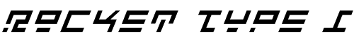 Картинка Шрифта Rocket Type Italic Italic