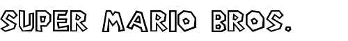 Картинка Шрифта Super Mario Bros. Regular